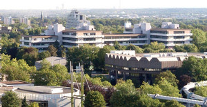 Luftbild des Campus Nord, Gebäude Emil-Figge-Strasse 50